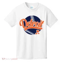 Love Detroit Baseball Kids T-Shirt thumb 0