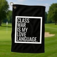 Leftist Dsa Class War Marxist Radical Democratic Socialist Great Gift Golf Towel thumb 1