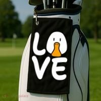 Love Ducks Cool Gift Goose Lover Cool Gift Cool Duck Gift Golf Towel thumb 2