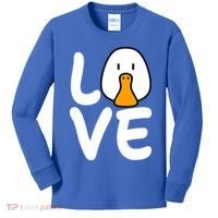 Love Ducks Cool Gift Goose Lover Cool Gift Cool Duck Gift Kids Long Sleeve Shirt thumb 0