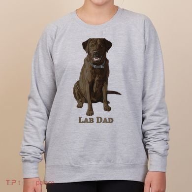 Lab Dad Chocolate Labrador Retriever Dog Lover Women's Sweatshirt