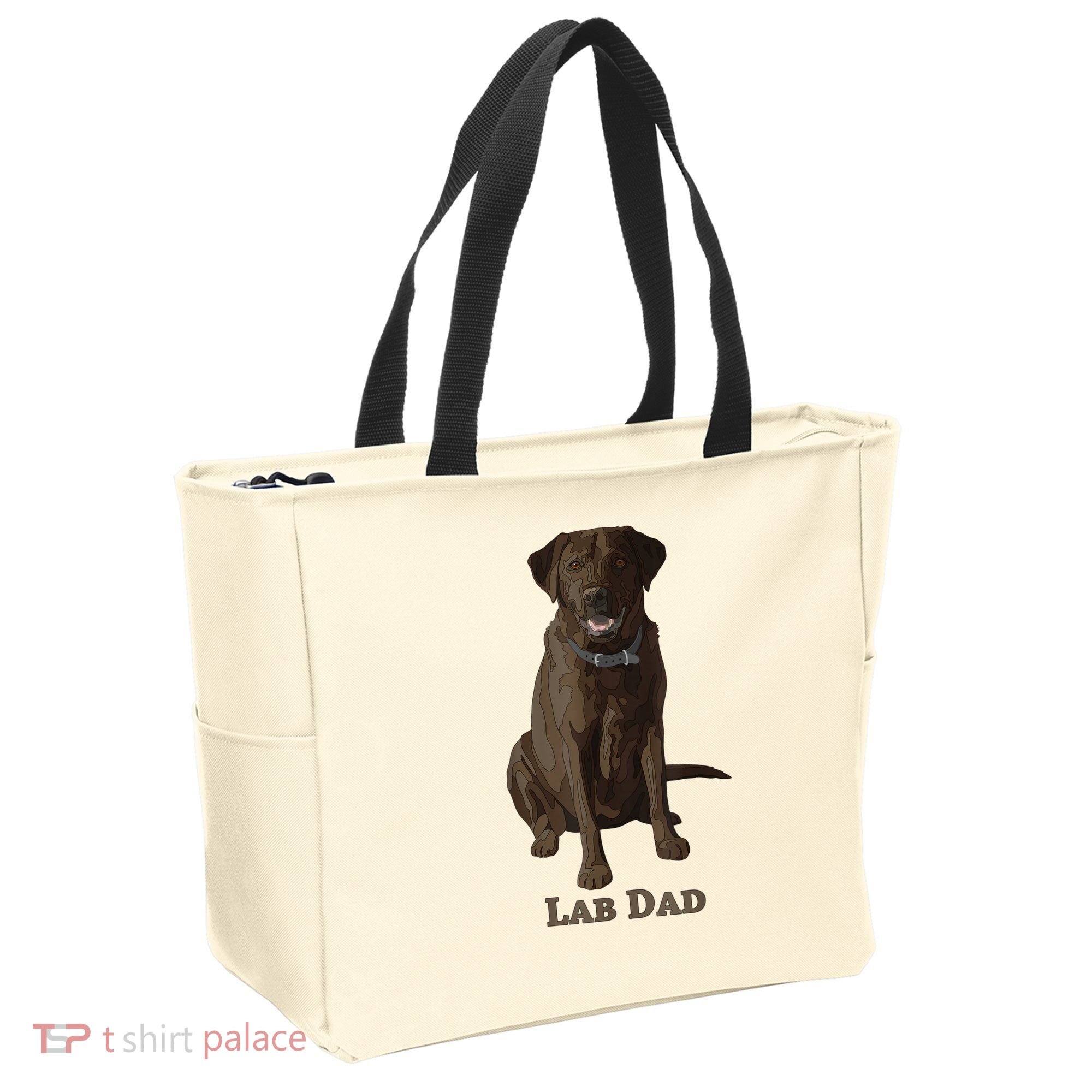 Lab Dad Chocolate Labrador Retriever Dog Lover Tote Bag