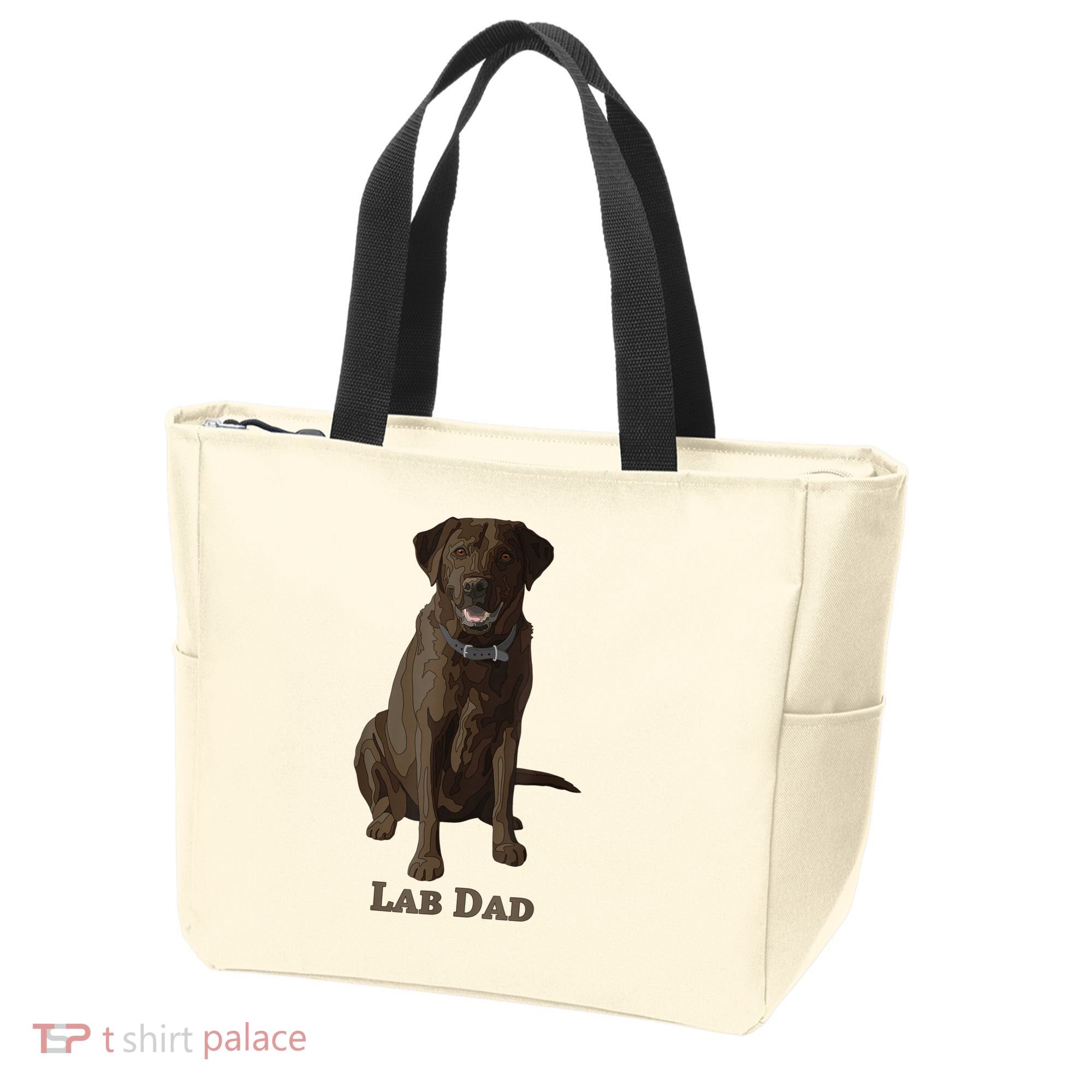 Lab Dad Chocolate Labrador Retriever Dog Lover Tote Bag