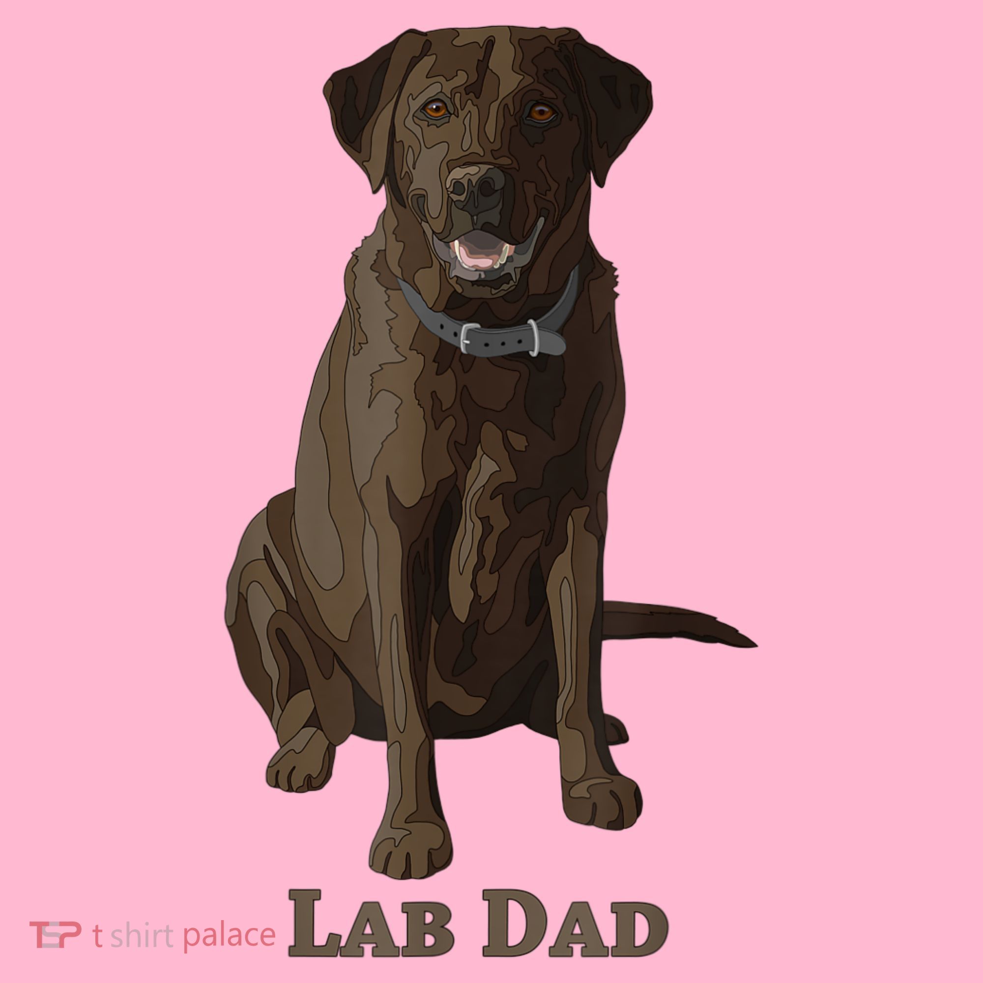 Lab Dad Chocolate Labrador Retriever Dog Lover Coaster
