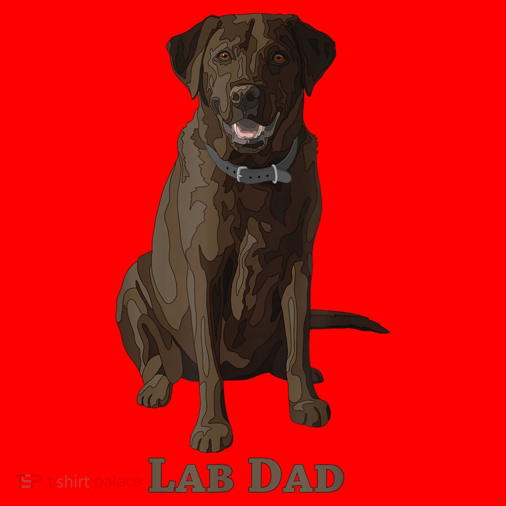 Lab Dad Chocolate Labrador Retriever Dog Lover Santa Hat