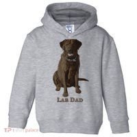 Lab Dad Chocolate Labrador Retriever Dog Lover Toddler Hoodie thumb 0