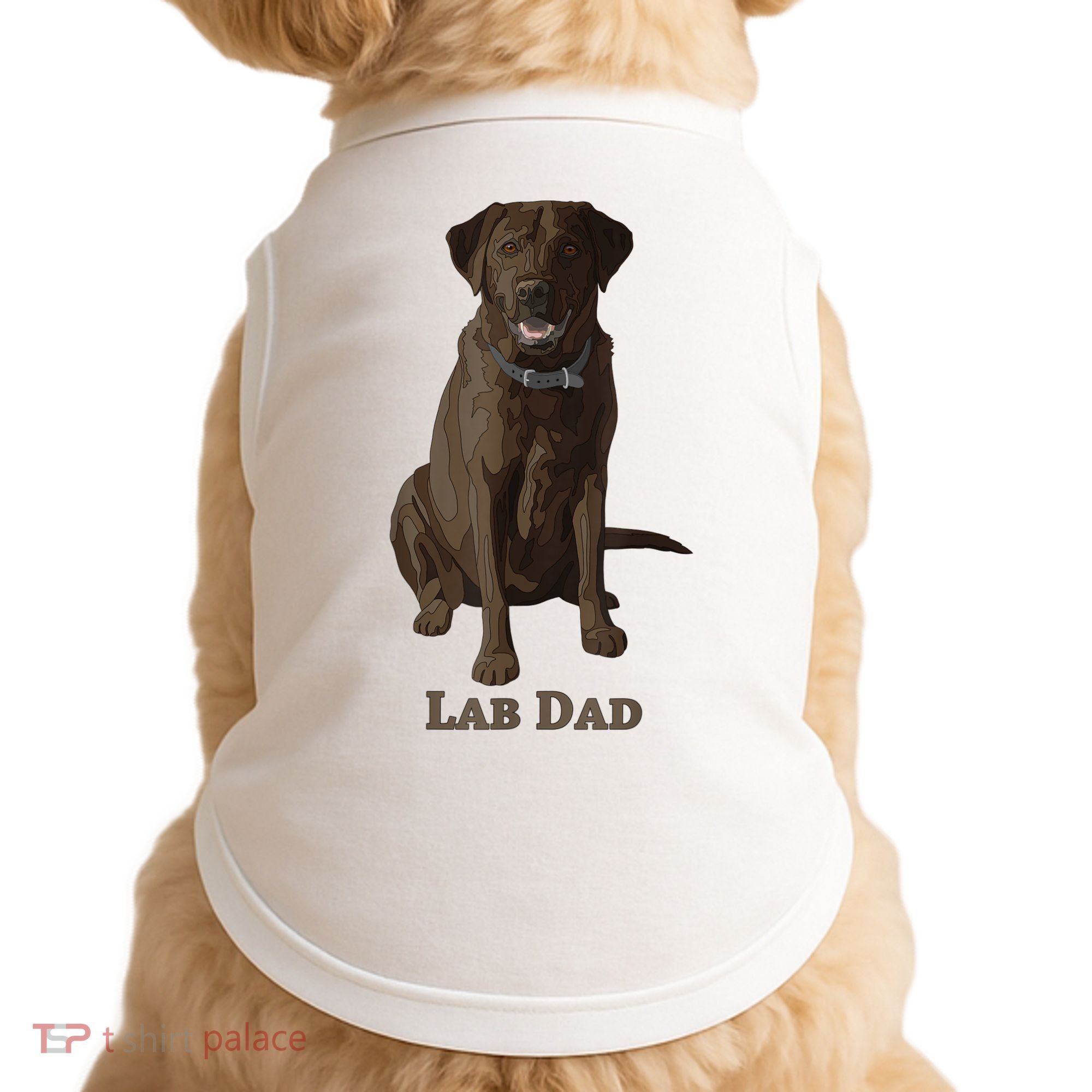 Lab Dad Chocolate Labrador Retriever Dog Lover Doggie Tank