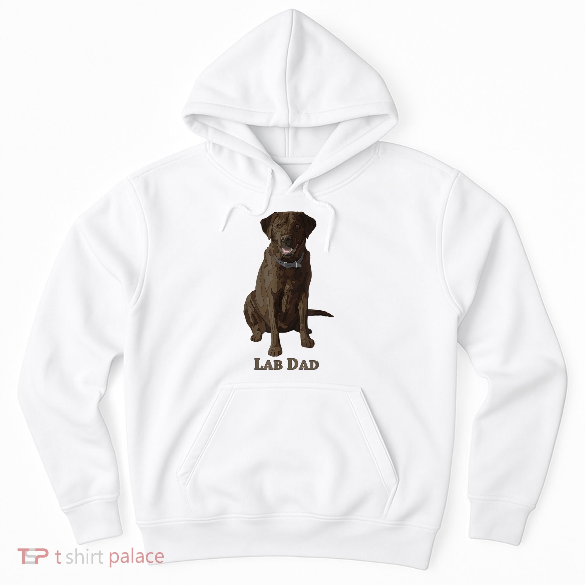 Lab Dad Chocolate Labrador Retriever Dog Lover Hoodie