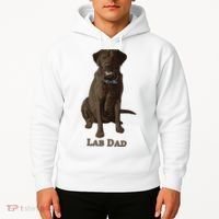 Lab Dad Chocolate Labrador Retriever Dog Lover Hoodie thumb 2
