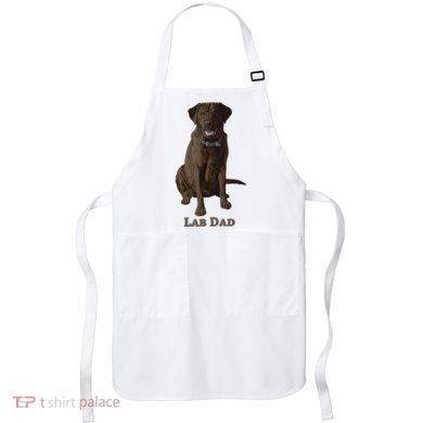 Lab Dad Chocolate Labrador Retriever Dog Lover Apron
