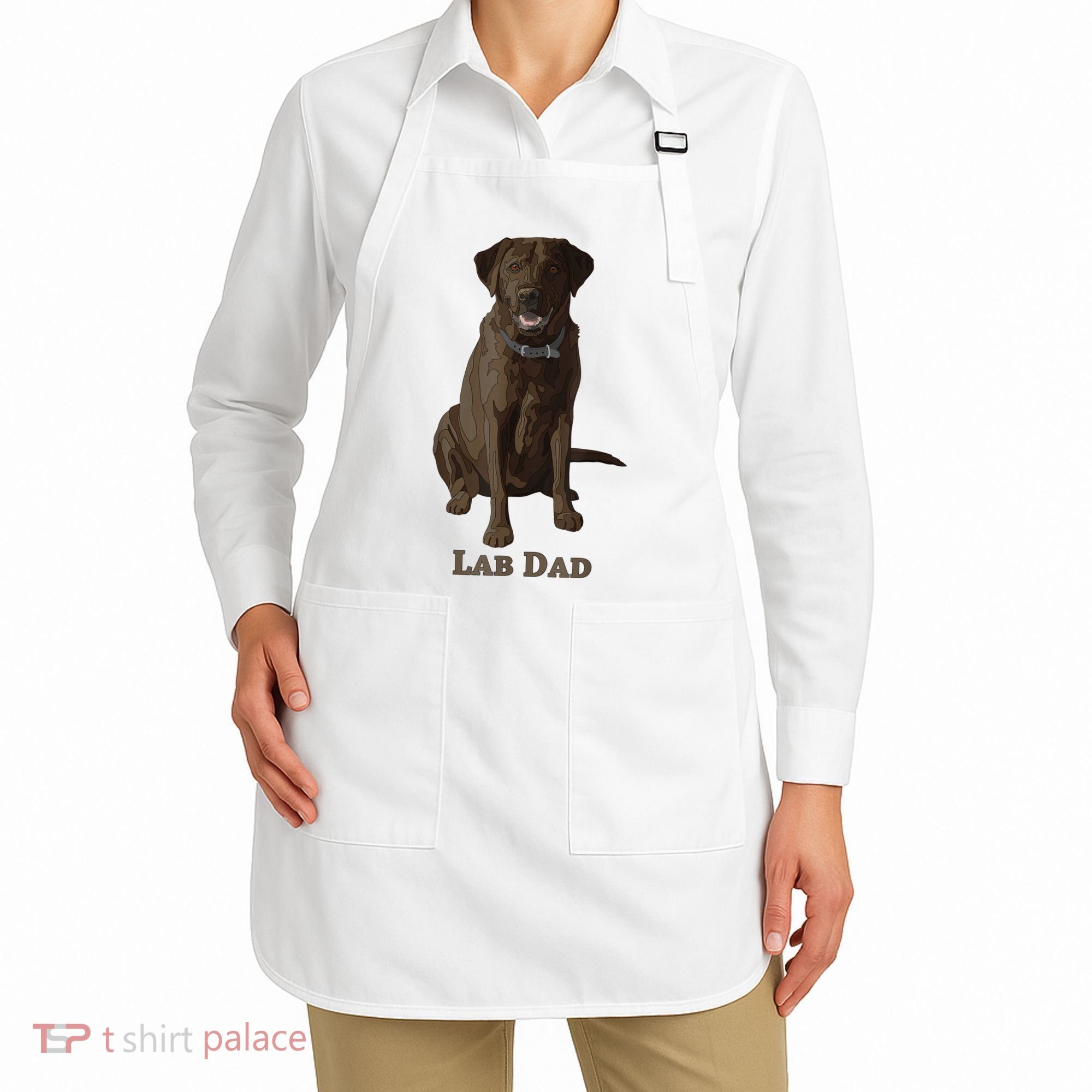 Lab Dad Chocolate Labrador Retriever Dog Lover Apron
