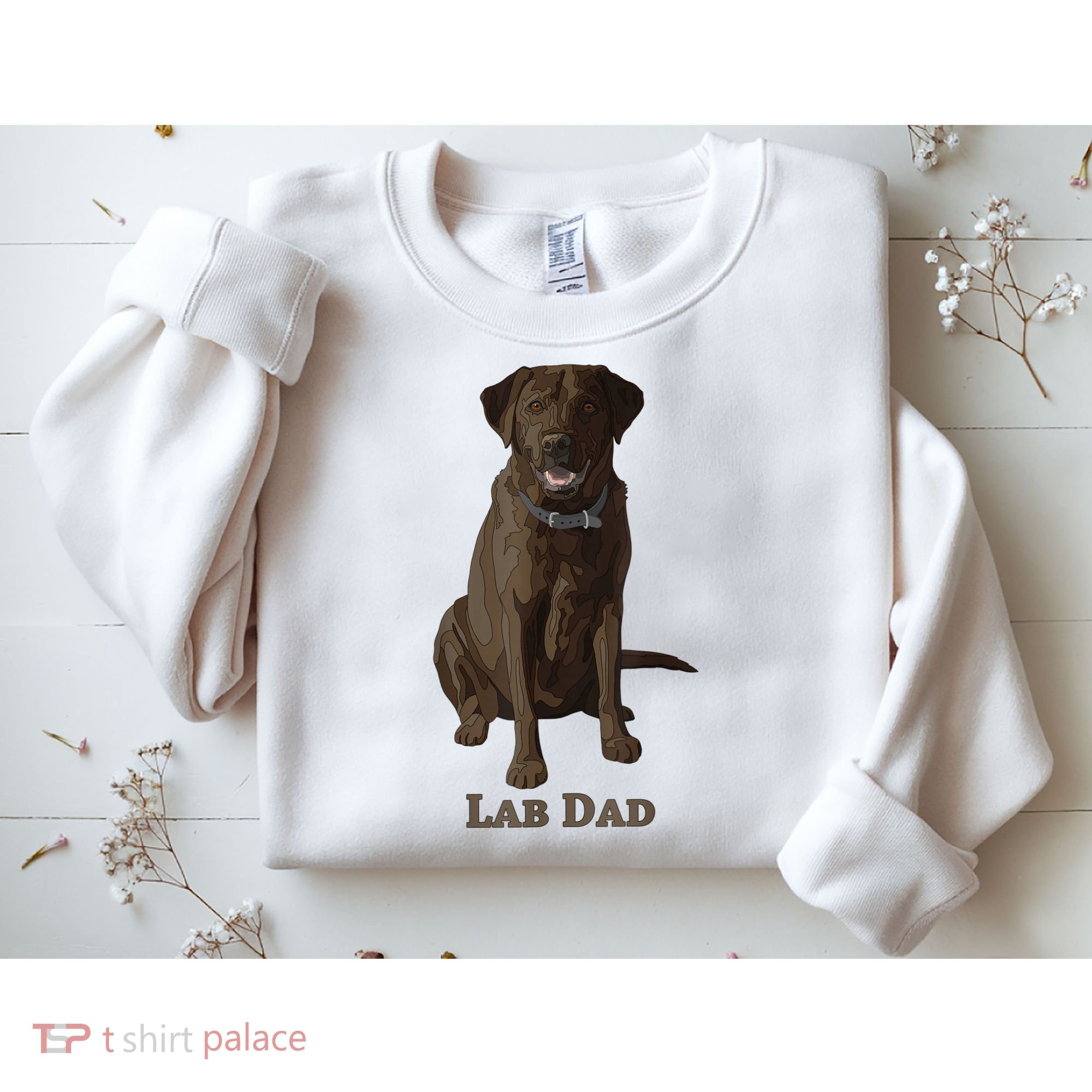 Lab Dad Chocolate Labrador Retriever Dog Lover Sweatshirt
