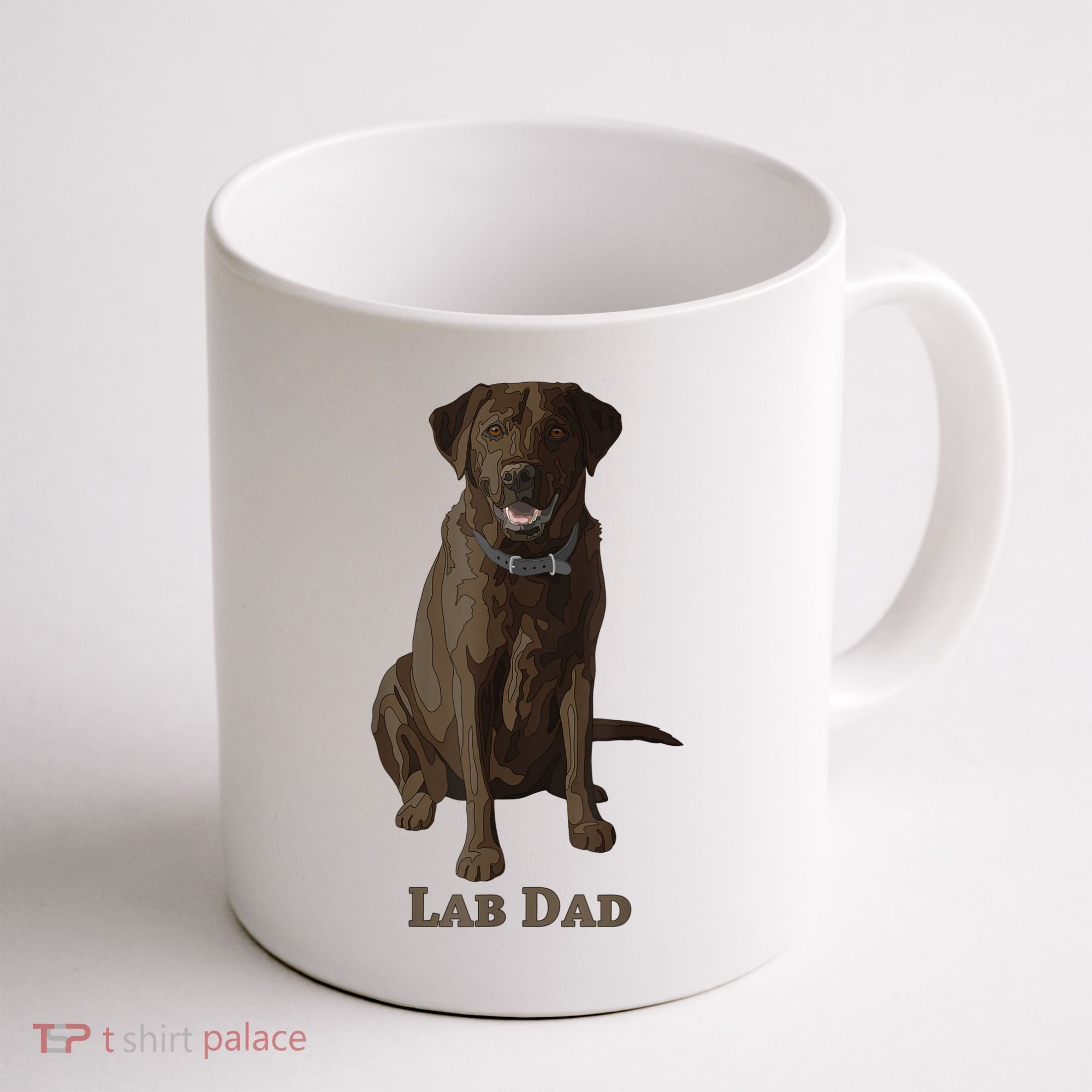 Lab Dad Chocolate Labrador Retriever Dog Lover Coffee Mug