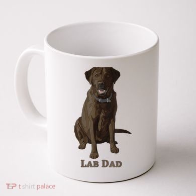 Lab Dad Chocolate Labrador Retriever Dog Lover Coffee Mug