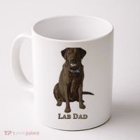 Lab Dad Chocolate Labrador Retriever Dog Lover Coffee Mug thumb 0