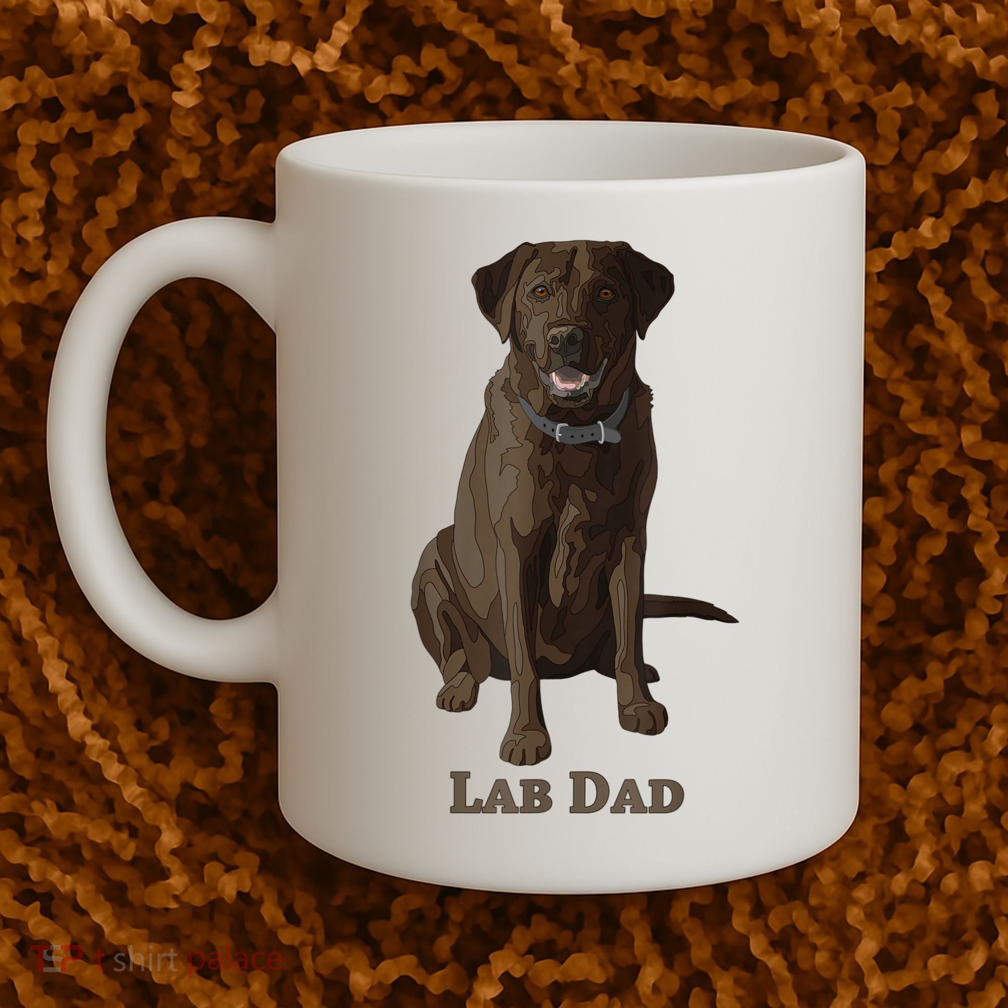 Lab Dad Chocolate Labrador Retriever Dog Lover Coffee Mug