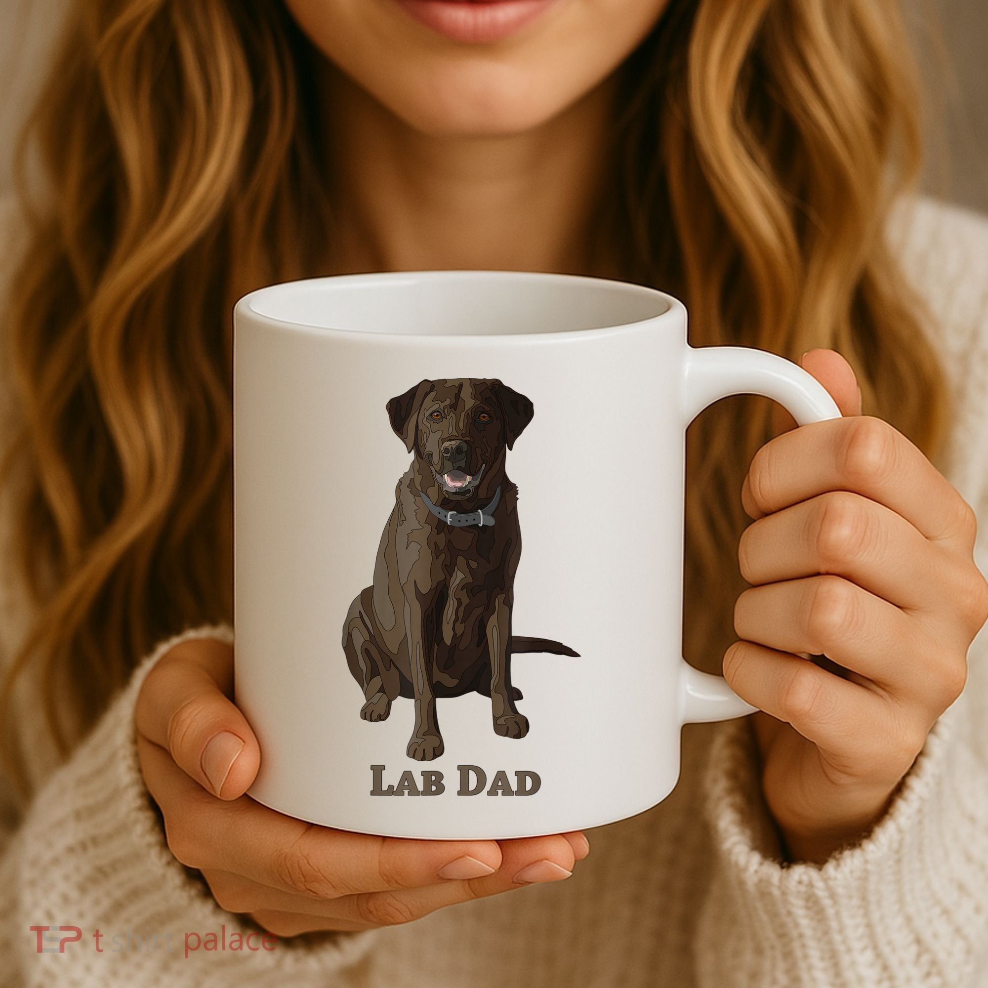 Lab Dad Chocolate Labrador Retriever Dog Lover Coffee Mug