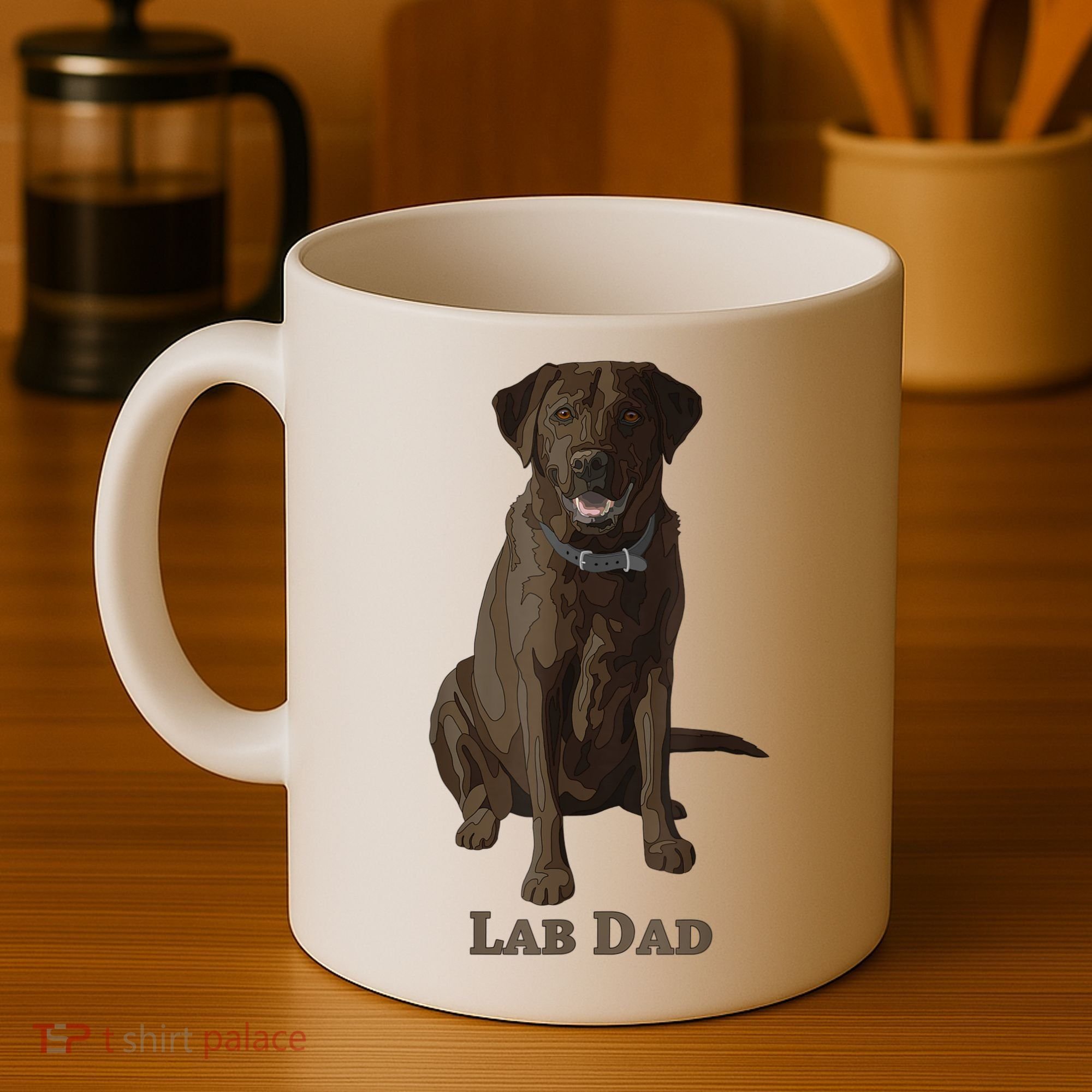 Lab Dad Chocolate Labrador Retriever Dog Lover Coffee Mug