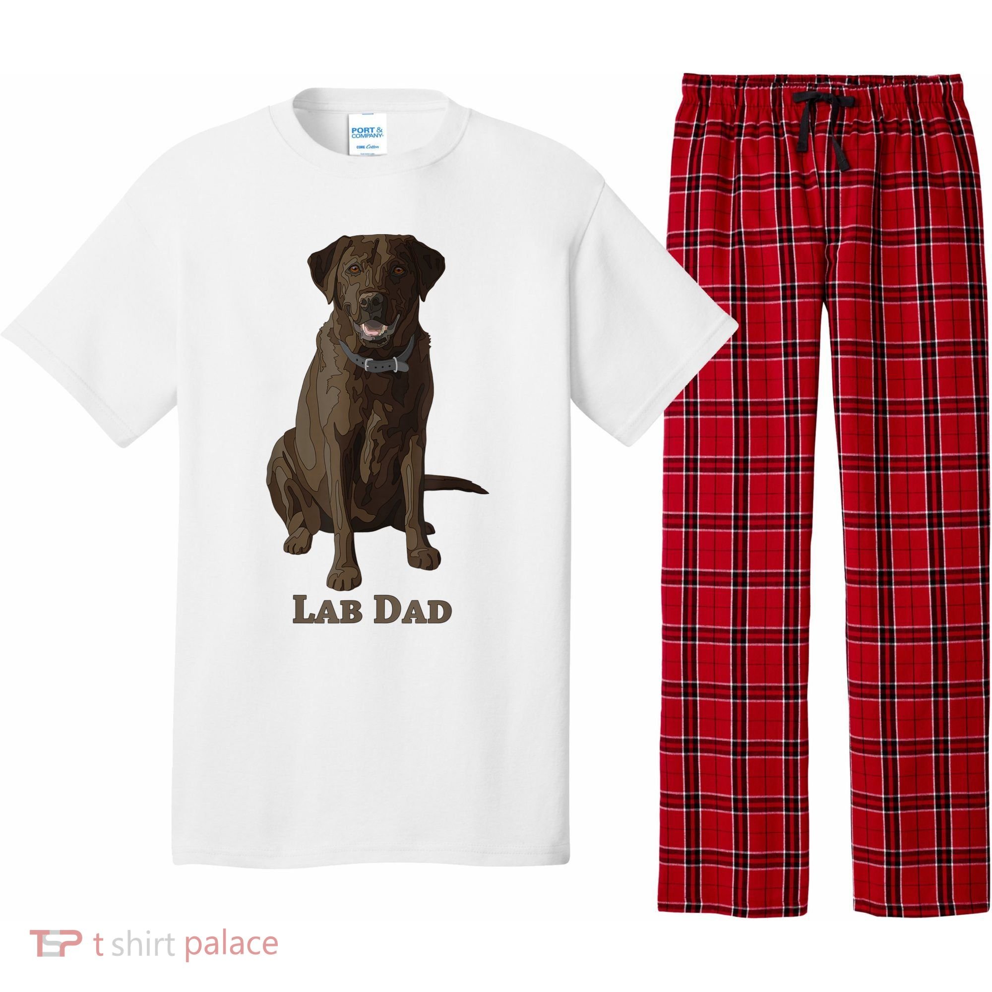 Lab Dad Chocolate Labrador Retriever Dog Lover Pajama Set