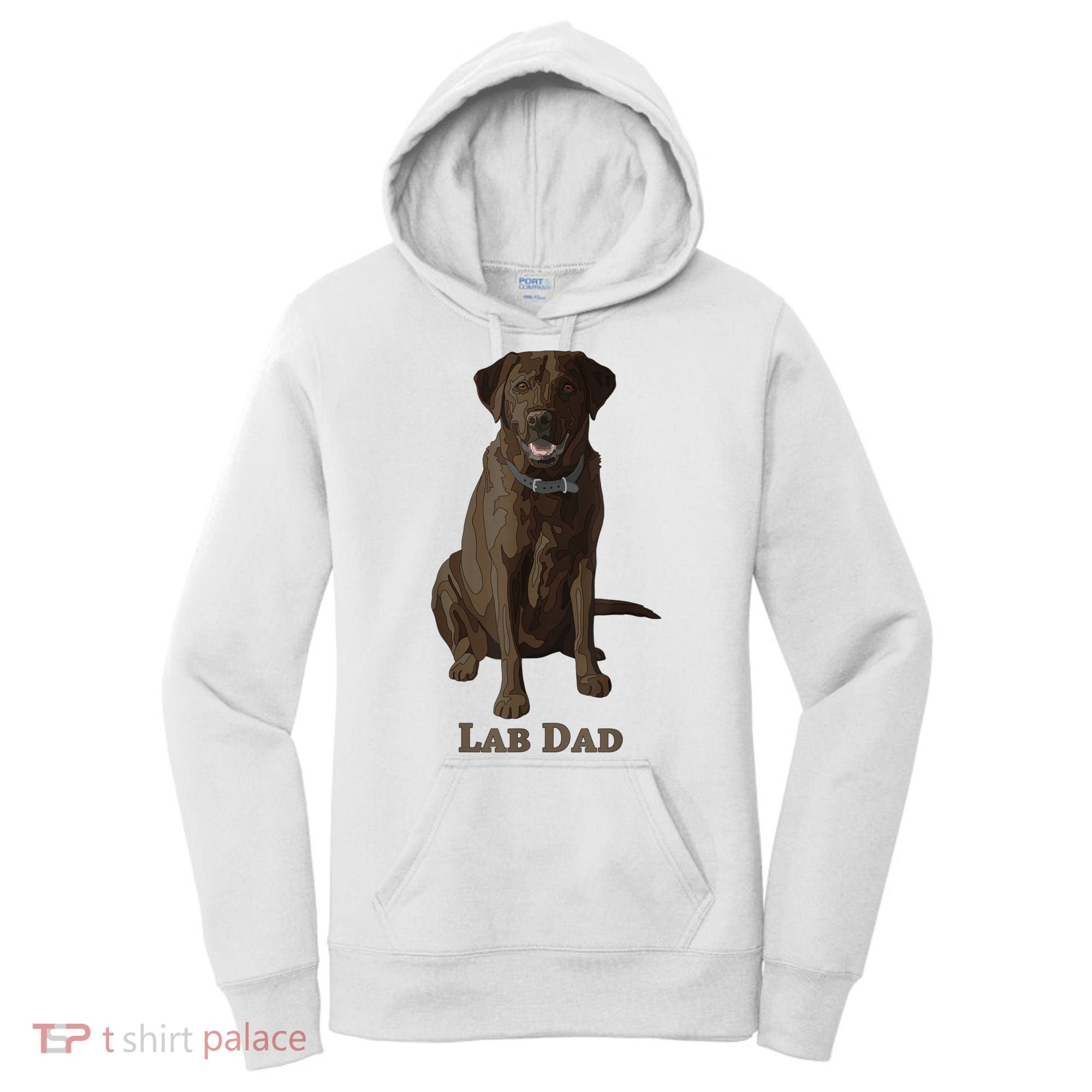 Lab Dad Chocolate Labrador Retriever Dog Lover Women's Hoodie