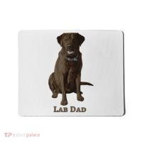 Lab Dad Chocolate Labrador Retriever Dog Lover Mousepad thumb 0