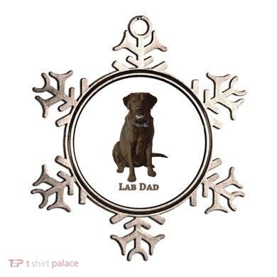 Lab Dad Chocolate Labrador Retriever Dog Lover Ornament