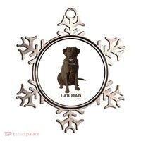 Lab Dad Chocolate Labrador Retriever Dog Lover Ornament thumb 0