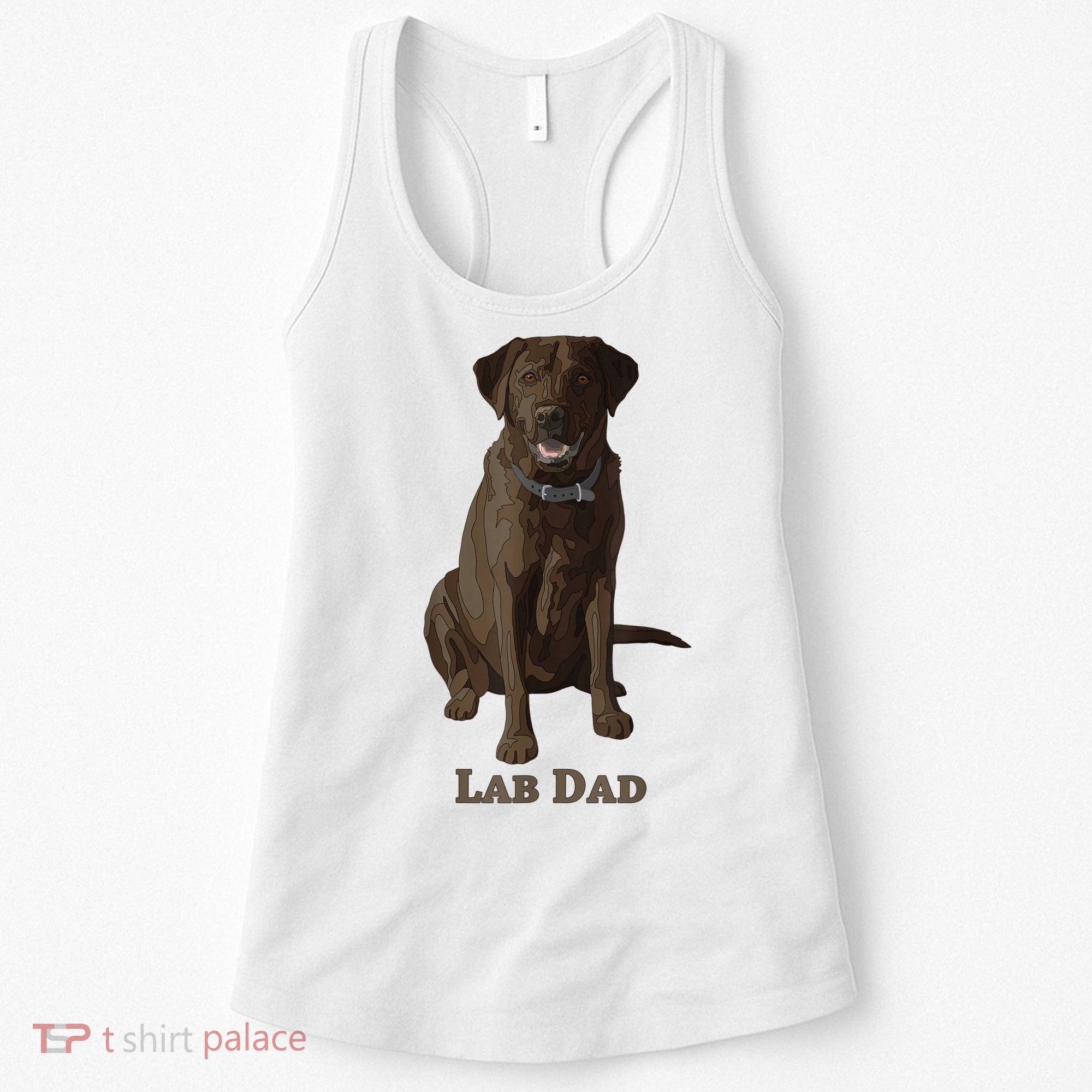 Lab Dad Chocolate Labrador Retriever Dog Lover Women's Tank Top