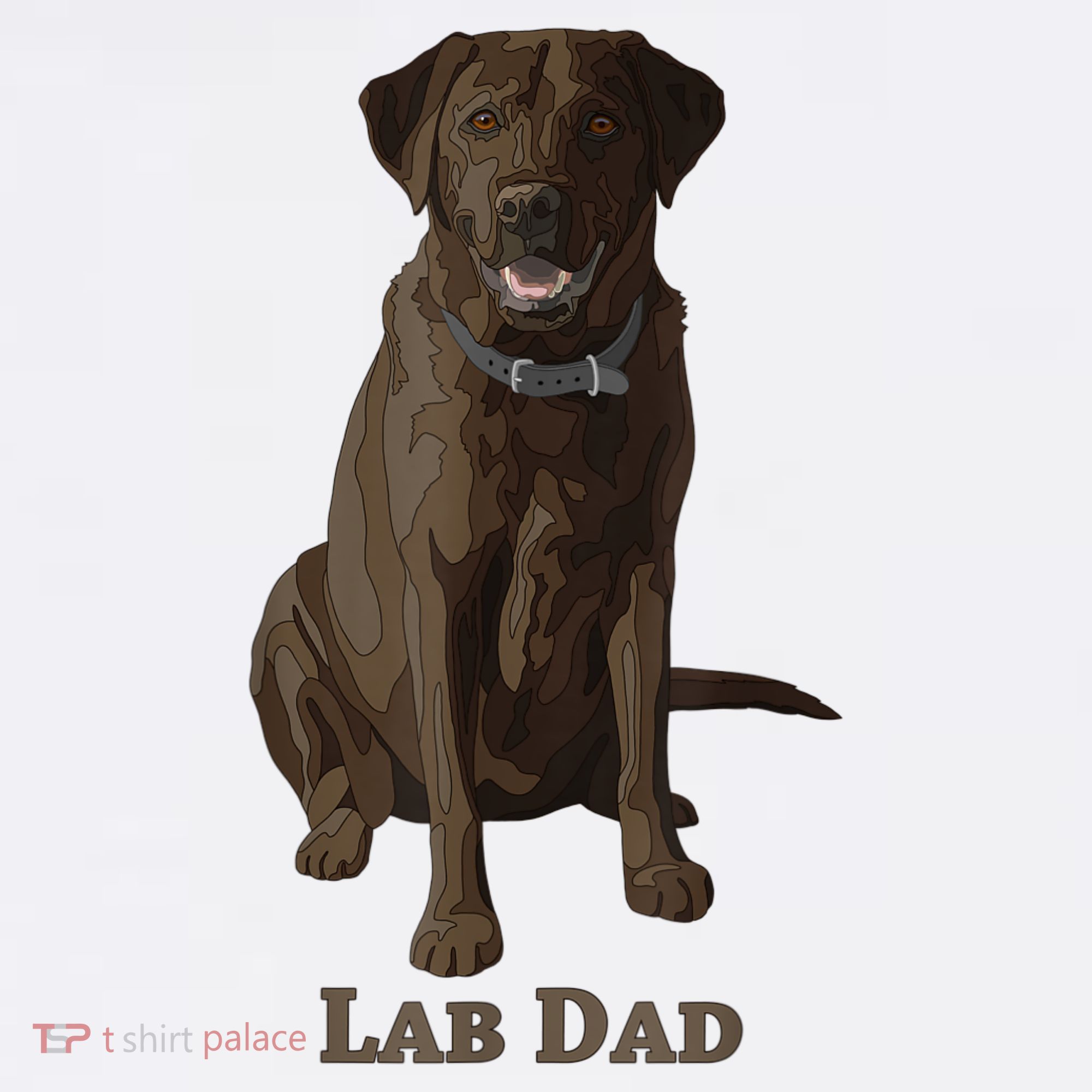 Lab Dad Chocolate Labrador Retriever Dog Lover Baby Bodysuit