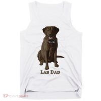 Lab Dad Chocolate Labrador Retriever Dog Lover Tank Top thumb 0