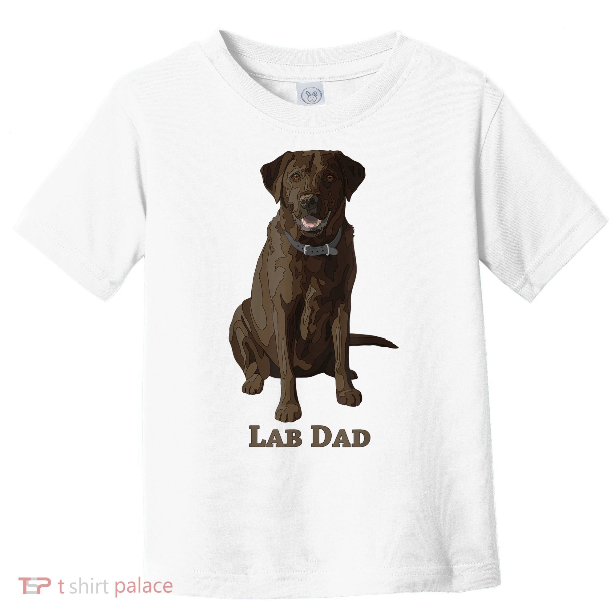 Lab Dad Chocolate Labrador Retriever Dog Lover Toddler T-Shirt