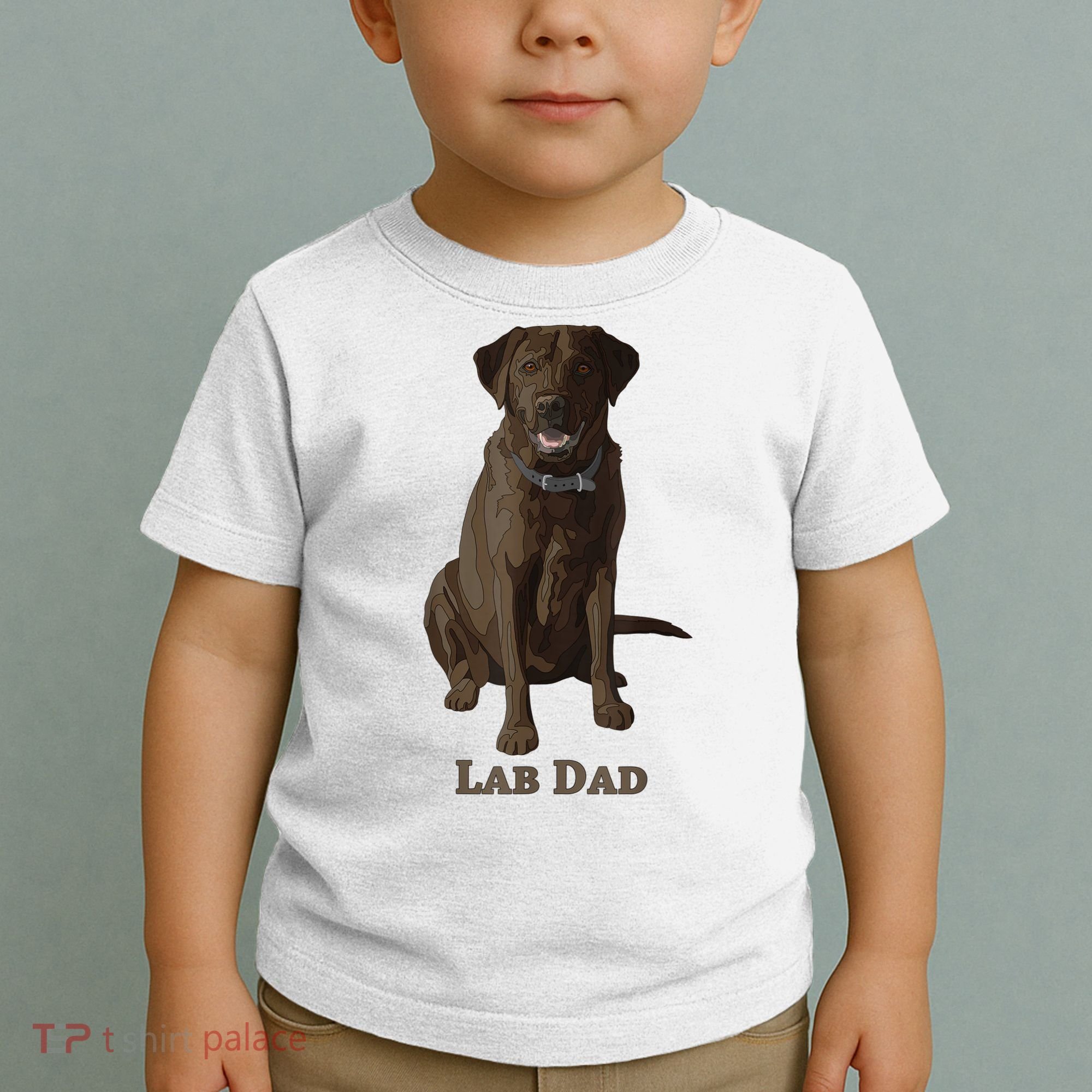 Lab Dad Chocolate Labrador Retriever Dog Lover Toddler T-Shirt