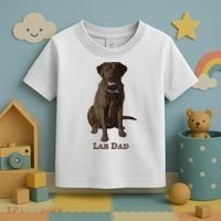 Lab Dad Chocolate Labrador Retriever Dog Lover Toddler T-Shirt thumb 3