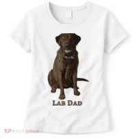 Lab Dad Chocolate Labrador Retriever Dog Lover Women's T-Shirt thumb 0