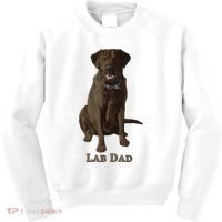 Lab Dad Chocolate Labrador Retriever Dog Lover Kids Sweatshirt thumb 0