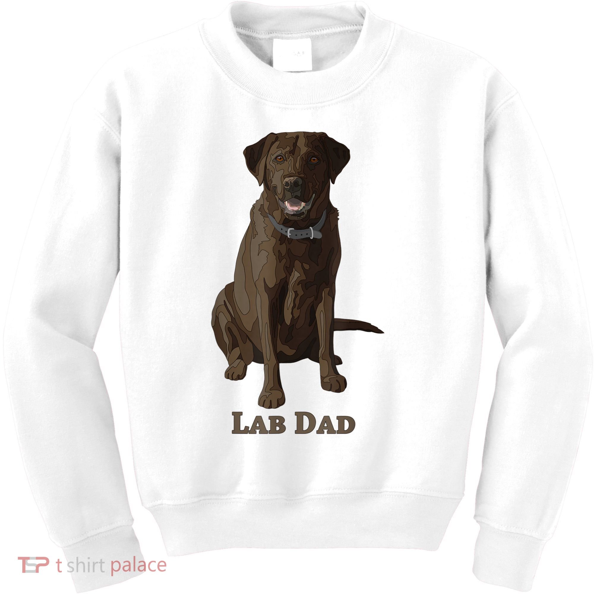 Lab Dad Chocolate Labrador Retriever Dog Lover Kids Sweatshirt