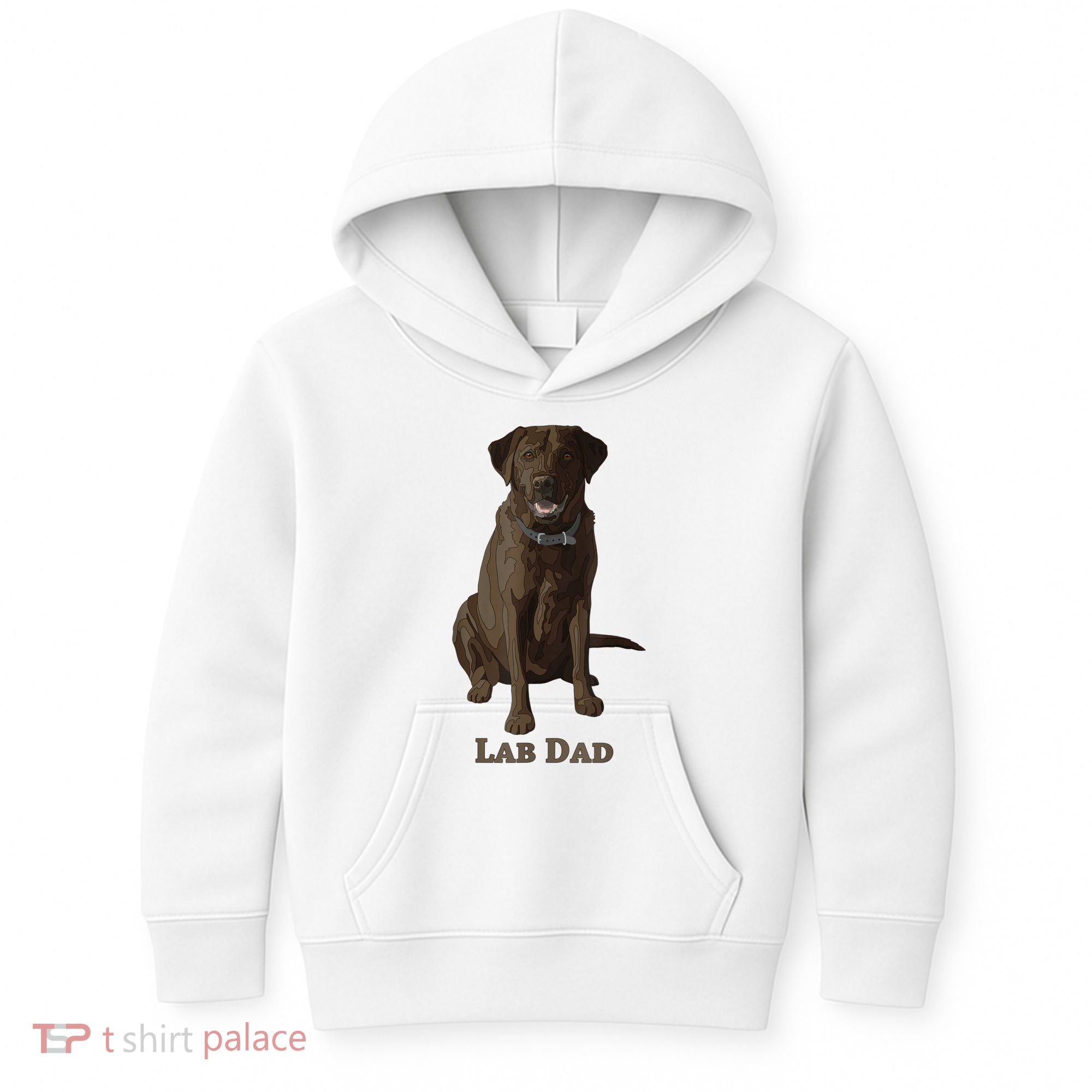 Lab Dad Chocolate Labrador Retriever Dog Lover Kids Hoodie