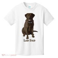 Lab Dad Chocolate Labrador Retriever Dog Lover Kids T-Shirt thumb 0