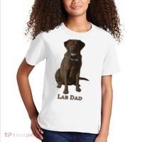 Lab Dad Chocolate Labrador Retriever Dog Lover Kids T-Shirt thumb 2