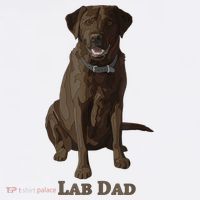 Lab Dad Chocolate Labrador Retriever Dog Lover Kids T-Shirt thumb 4