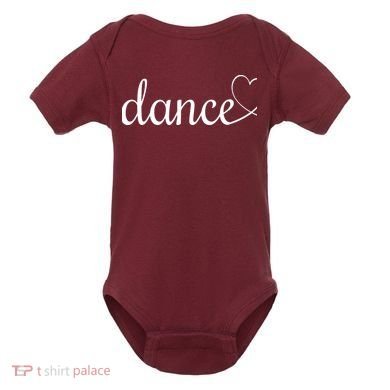 Love Dance Cute Dance Baby Bodysuit