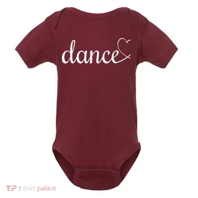 Love Dance Cute Dance Baby Bodysuit