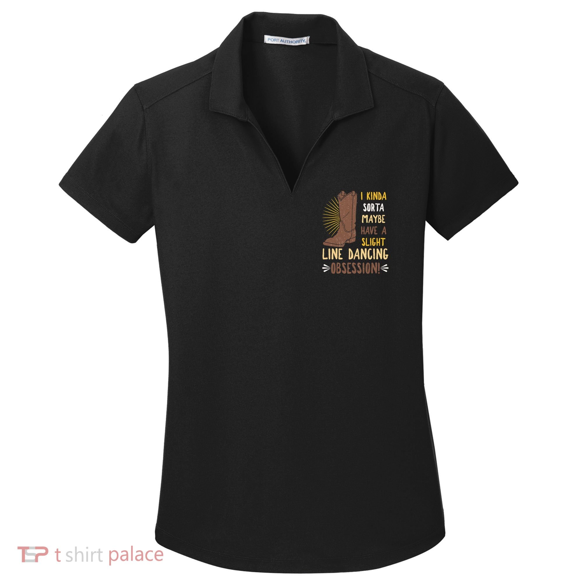 Line Dancing Choreographed Group Dancer Dance Teacher Gift Women's Dry Zone Grid Polo