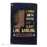 Line Dancing Choreographed Group Dancer Dance Teacher Gift Golf Towel thumb 0