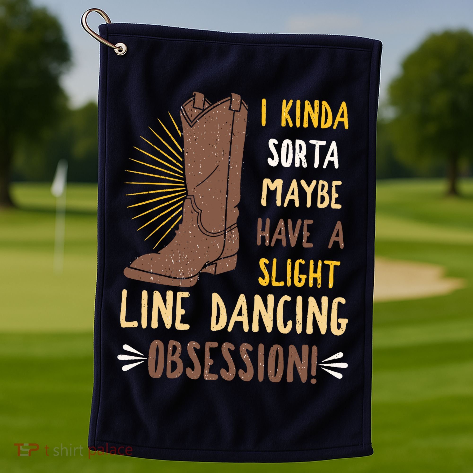 Line Dancing Choreographed Group Dancer Dance Teacher Gift Golf Towel