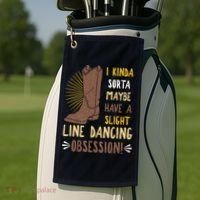 Line Dancing Choreographed Group Dancer Dance Teacher Gift Golf Towel thumb 2