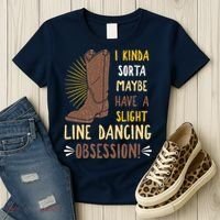 Line Dancing Choreographed Group Dancer Dance Teacher Gift Women's T-Shirt thumb 3