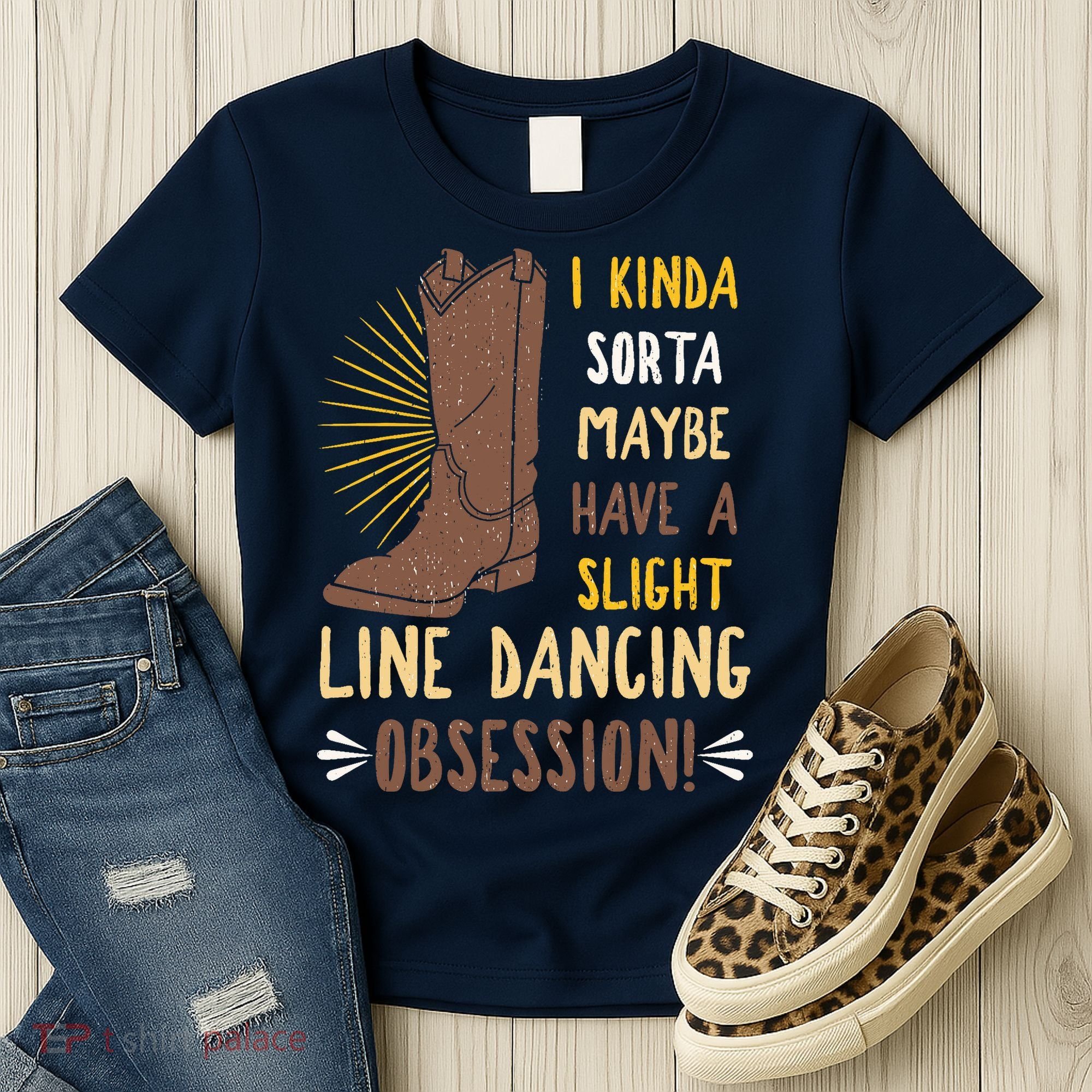 Line Dancing Choreographed Group Dancer Dance Teacher Gift Women's T-Shirt