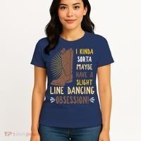 Line Dancing Choreographed Group Dancer Dance Teacher Gift Women's T-Shirt thumb 4