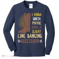 Line Dancing Choreographed Group Dancer Dance Teacher Gift Kids Long Sleeve Shirt thumb 0